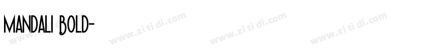 Mandali Bold字体转换